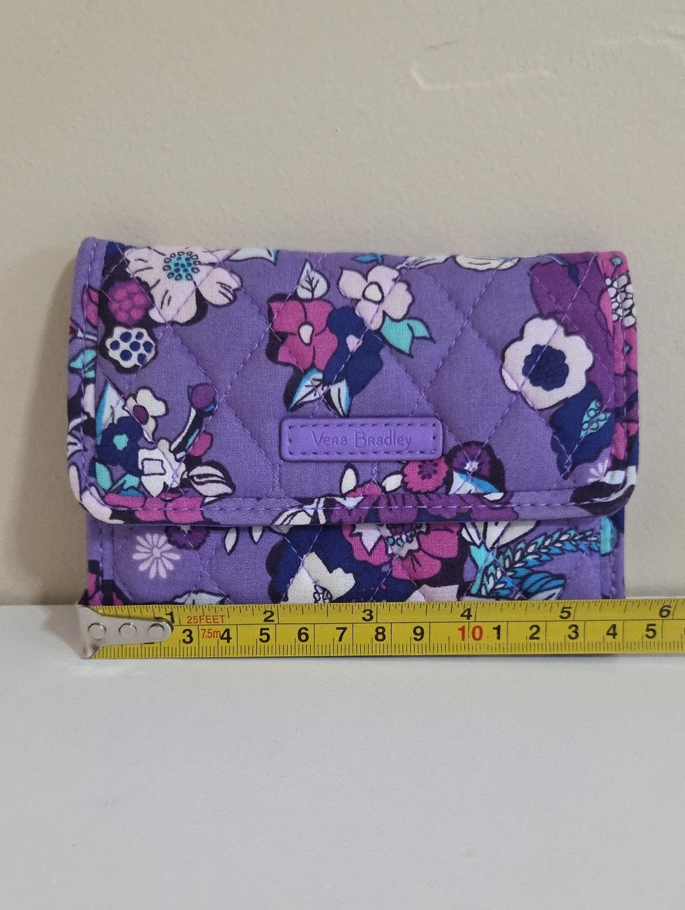 Vera Bradley Purple Floral Quilted Wallet